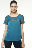 BLUSA BUSTO E MANGA DE RENDA | Ref: CM151026