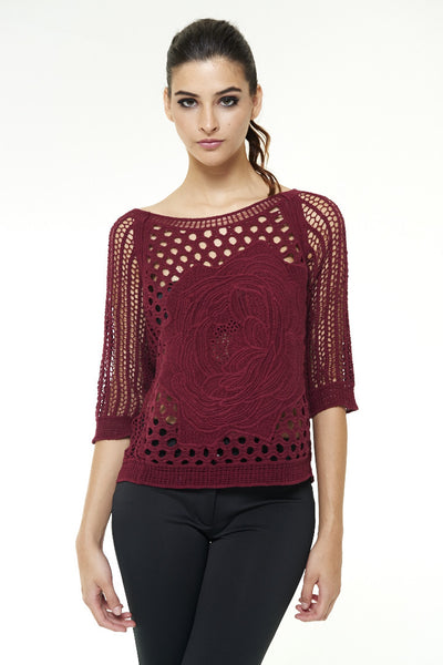 BLUSA TRICO FLOR | Ref: CM151020